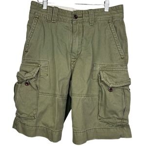 Polo Ralph Lauren Gellar Fatigue Cargo Shorts Size 30 Weathered Olive Green
